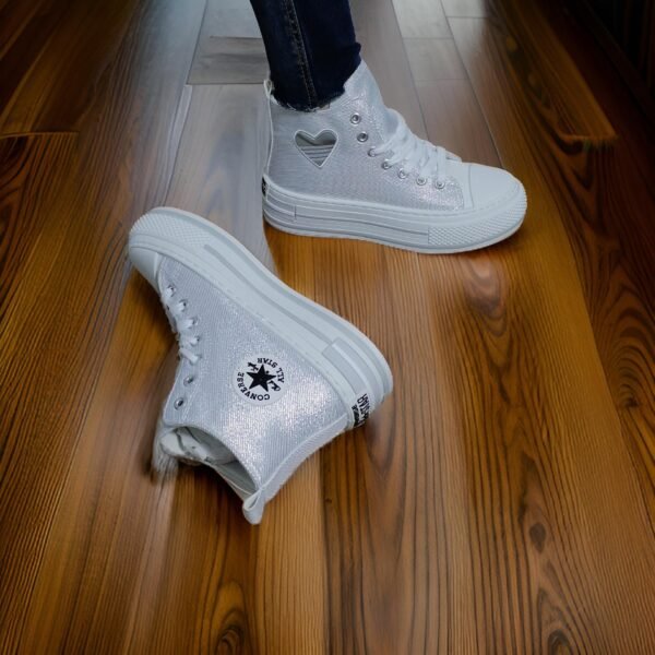 converse allstar  blanco briante bota