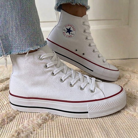converse allstar  blanca bota